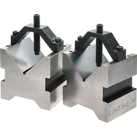 Type B Vee Block And Clamp 2pc Set 2 5 X 2 5 Arc Euro Trade