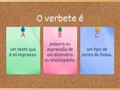 Como Fazer Um Verbete