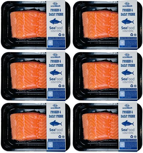 Amazon.com: OCEANZEN: Premium Quality,Atlantic Salmon - 6 Packs of (2 x