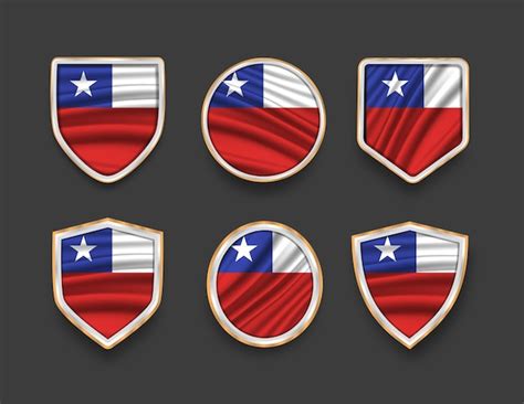 Premium Vector | Set of flags in frames with various frame shapes