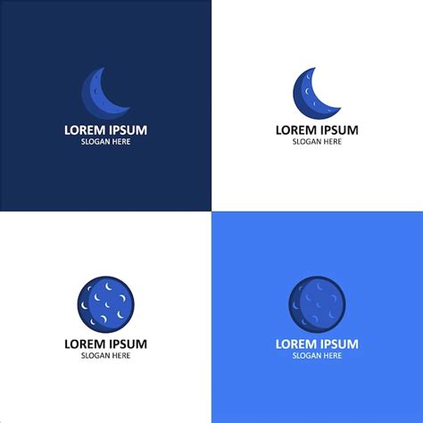 Premium Vector Moon Logo Design Collection