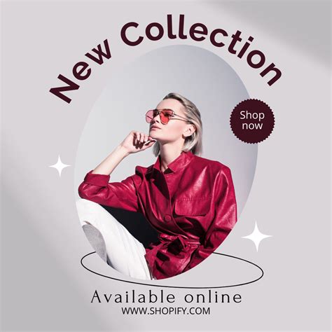 Female Fashion Clothes With Woman In Sunglasses Online Instagram Ad Template Vistacreate