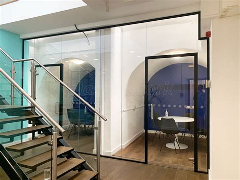 Acoustic Single Glazed Glass Office Partitioning