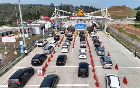 GoRiau Hampir Setengah Juta Kendaraan Lewati 3 Tol Di Riau Selama