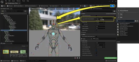 Editing The Physics Asset Of A Physics Body In Unreal Engine Unreal