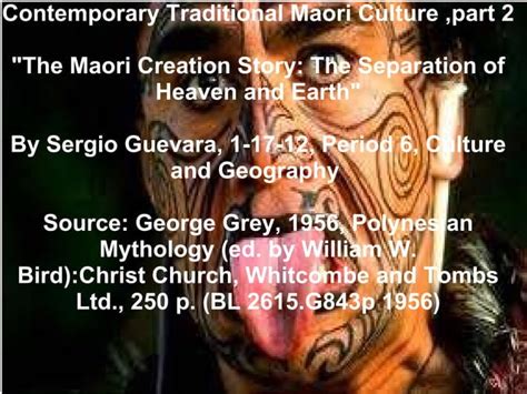 "The Maori Creation Story" | PPT