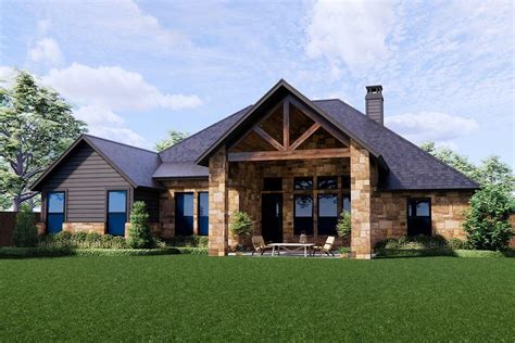 Modern Hill Country House Plan With Vaulted Suite 818008JSS