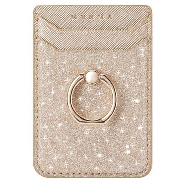 Muxma Mx Rfid Blocking Card Holder With Ring Grip Glitter