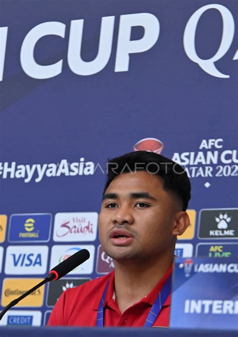 PIALA ASIA Konpers Timnas Indonesia Jelang Lawan Irak ANTARA Foto