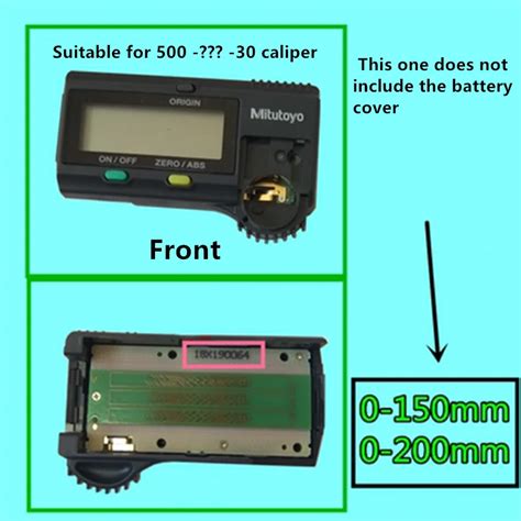 Mitutoyo Digital Caliper Battery Cover Mitutoyo Vernier Off