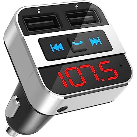 Uekars Trasmettitore FM Bluetooth FM Trasmettitore Bluetooth Auto Radio