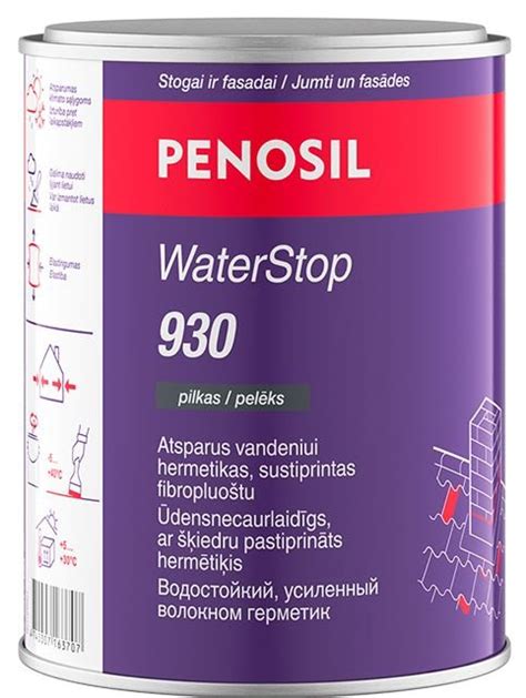 Hermetikas Penosil Waterstop L Atsparus Vandeniui Pilkos