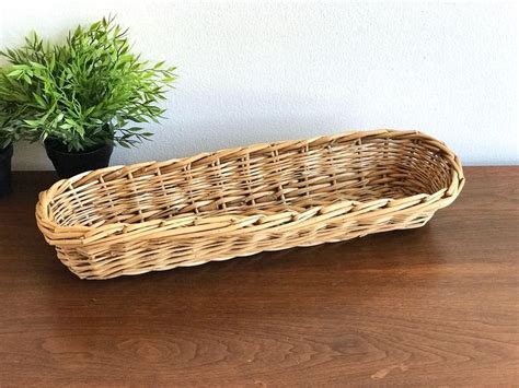 French Baguette Basket From France Authentic French Long Narrow Bread