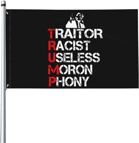 Amazon 3x5 Anti Trump Flag Trump Traitor Racist Useless Flag Banner For Outdoor Fuck Trump