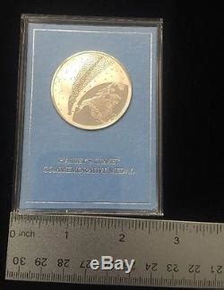 Franklin Mint Solid Sterling Silver Limited Edition Coin Halley S Comet