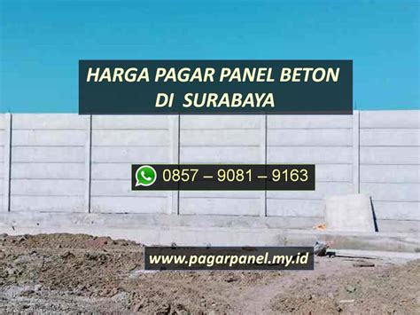 Harga Pagar Panel Beton Kirim Ke Surabaya Wa