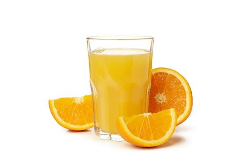 Premium Photo Glass Of Orange Juice Isolated On White