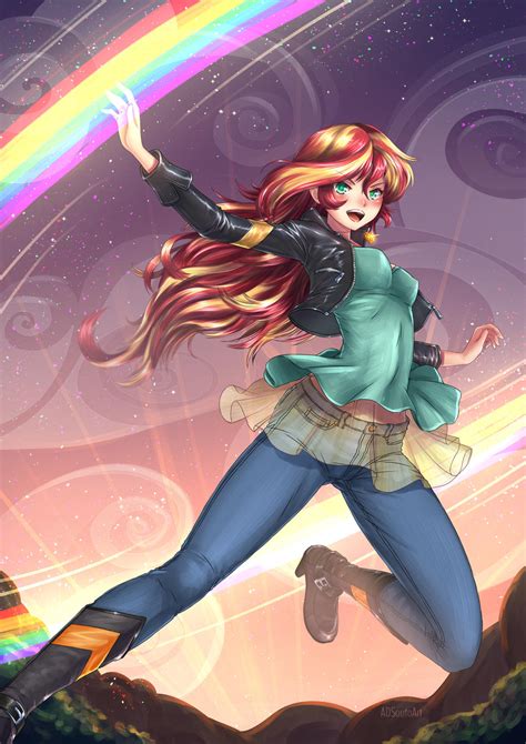 Sunset Shimmer, MLP Equestria girl - Casual by ADSouto on DeviantArt