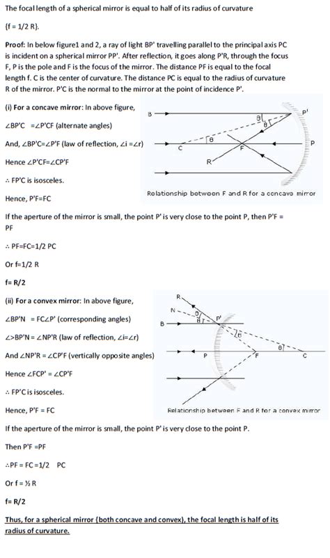 Derive Relation Between Radius Of Curvature And Focal Length Of