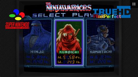 The Ninja Warriors Snes Mega Bezel Sanyo Crt Custom Settings Youtube