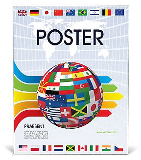 Global World Flags Poster Template & Design ID 0000000911 ...