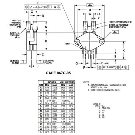 SENSOR DE PRESIÓN MPX4250DP Grupo Electrostore