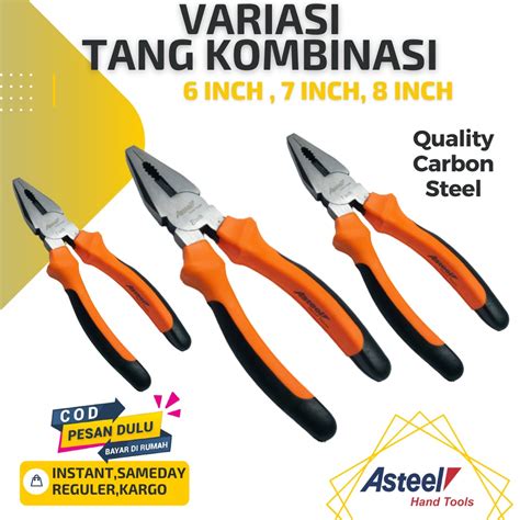 Jual Tang Kombinasi Asteel Linesman Plier Combination Plier