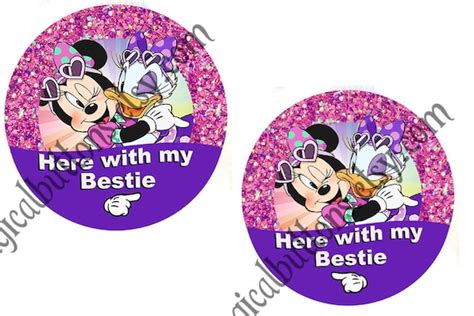 Minnie and Daisy Best Friends Buttons-minnie Daisy Best - Etsy