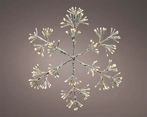 Lumineo 192 LED Metal Frame Light Snowflake Warm White Yarm DIY