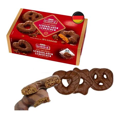 Pão de Mel Chocolate Alemão Schokoladen Lebkuchen 500g Shopee Brasil