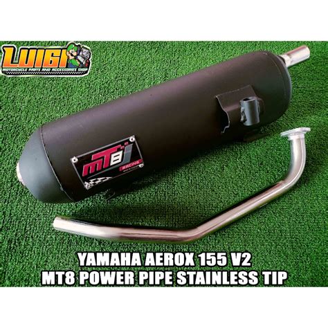 MT8 YAMAHA AEROX 155 V2 POWER PIPE STAINLESS TIP Shopee Philippines