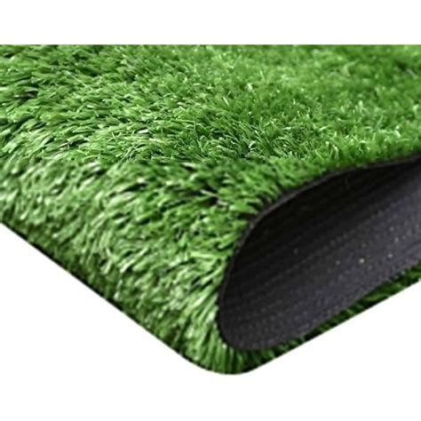 Tapis de Gazon Artificiel de 15 mm Faux Tapis de Gazon Vert Réaliste