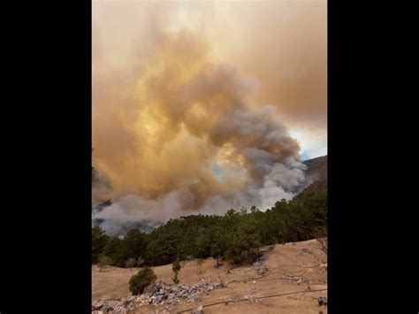 La Jornada Fuertes Vientos Reavivan Incendio Forestal En Sierra De