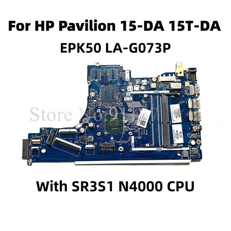 Placa base para ordenador portátil HP 15T DA 15 DA placa base DDR4 con