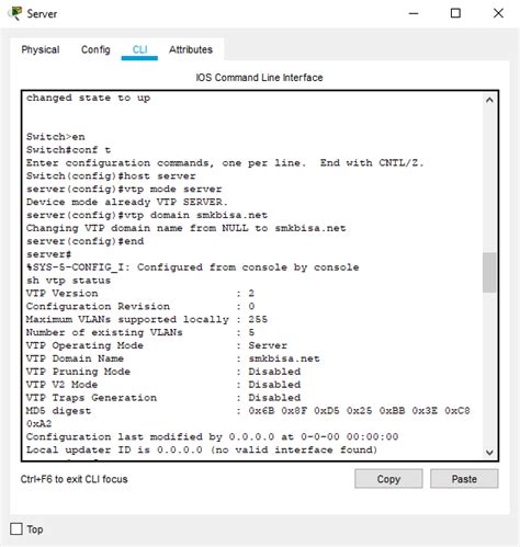 Konfigurasi VLAN Trunking Protocol Folderku