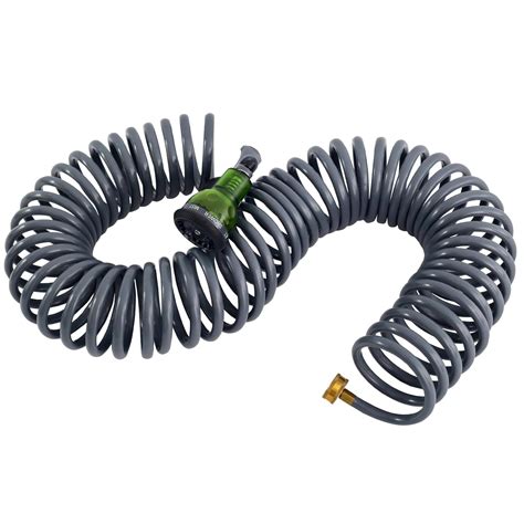 YESTAR Coil Garden Hose 50 Feet Garden Hose Retractable With Spray