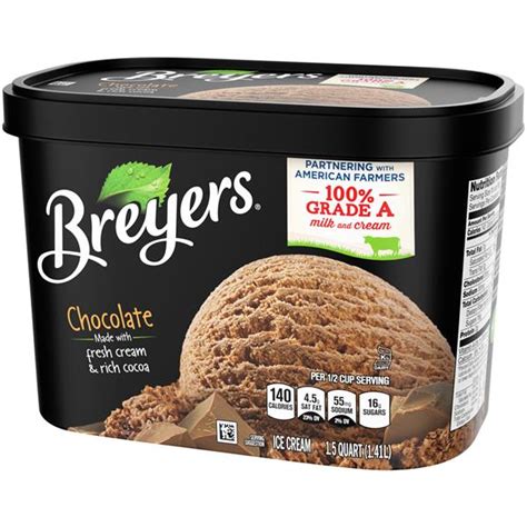 Breyers Chocolate Ice Cream Ingredients - Design Corral