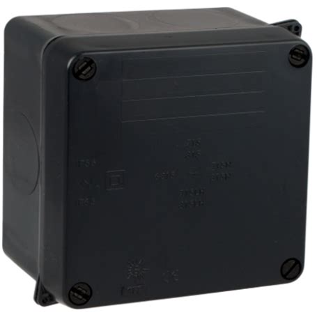 Caja Estanca X X Mm Sin Conos Solera N Negro