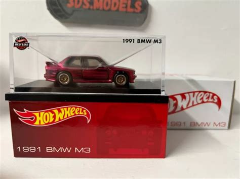 HOT WHEELS RLC Redline Club Exclusive 1991 BMW M3 HNL25 Red Acrylic 39