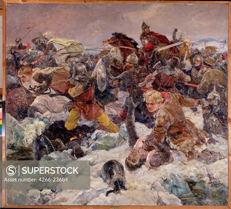 The Battle Of The Ice On April At Lake Peipus By Serov