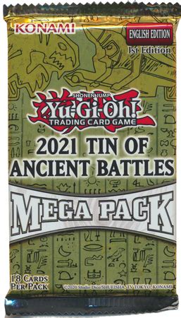 2021 Tin Of Ancient Battles Mega Booster Pack Yugioh TrollAndToad