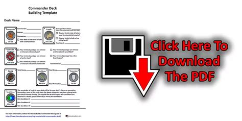 Mtg How To Build A Commander Deck Free Commander Deck Building Template