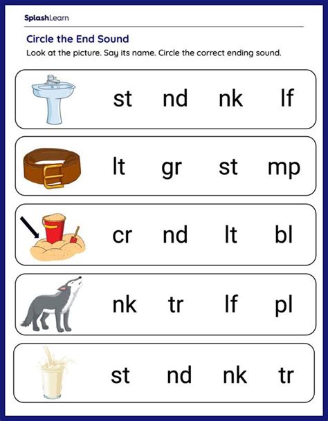 Engaging Ending Blends Worksheets for Effective Phonics Learning