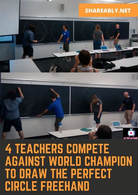 Teachers Compete Against World Champion To Draw The Perfect Circle