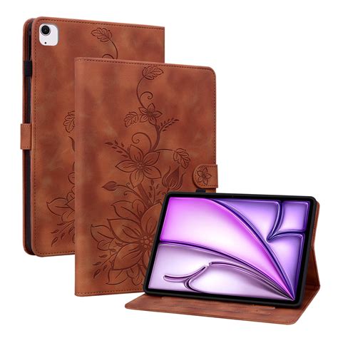 Xyx For Ipad Air 11 M3 2025m2 2024 Case Pu Leather Slim Folio With