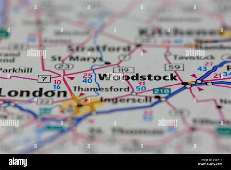 Woodstock ontario map hi-res stock photography and images - Alamy