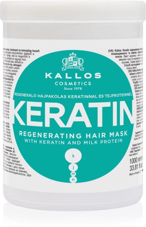 Kallos Kjmn Professional Keratin Maska Na Vlasy S Kerat Nom Notino Sk