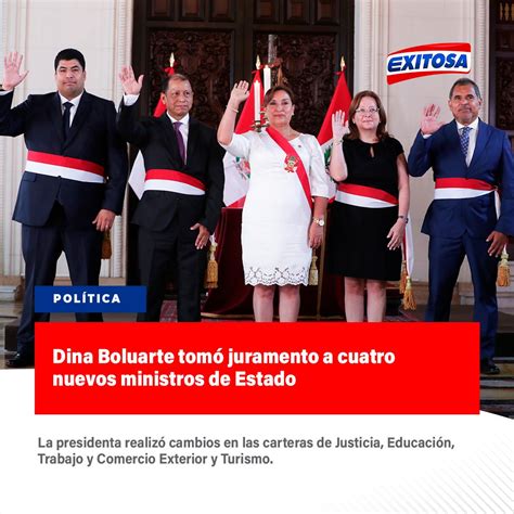 Exitosa Noticias On Twitter 🔵🔴 La Presidenta Dina Boluarte Nombró