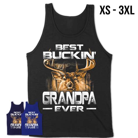 Best Buckin Grandpa Ever Shirt Deer Hunting Bucking Father Teezou Store