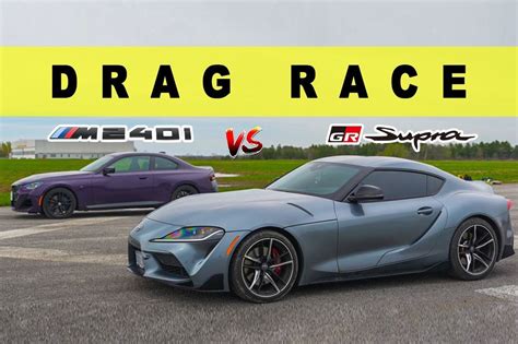 BMW Drag Race: M240i Vs. Toyota Supra